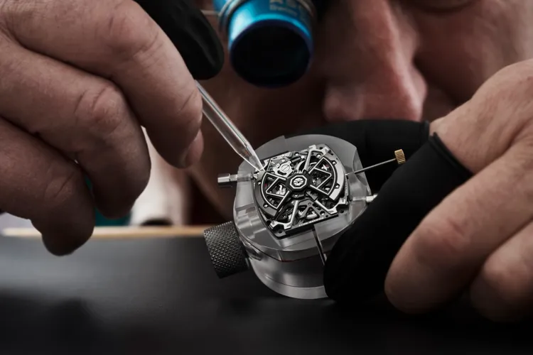 Richard Mille 35-03 Rafael Nadal腕錶工藝圖。品牌提供