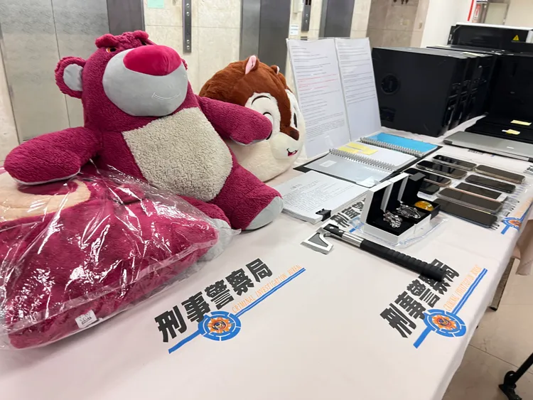 警方查獲相關證物。警方提供