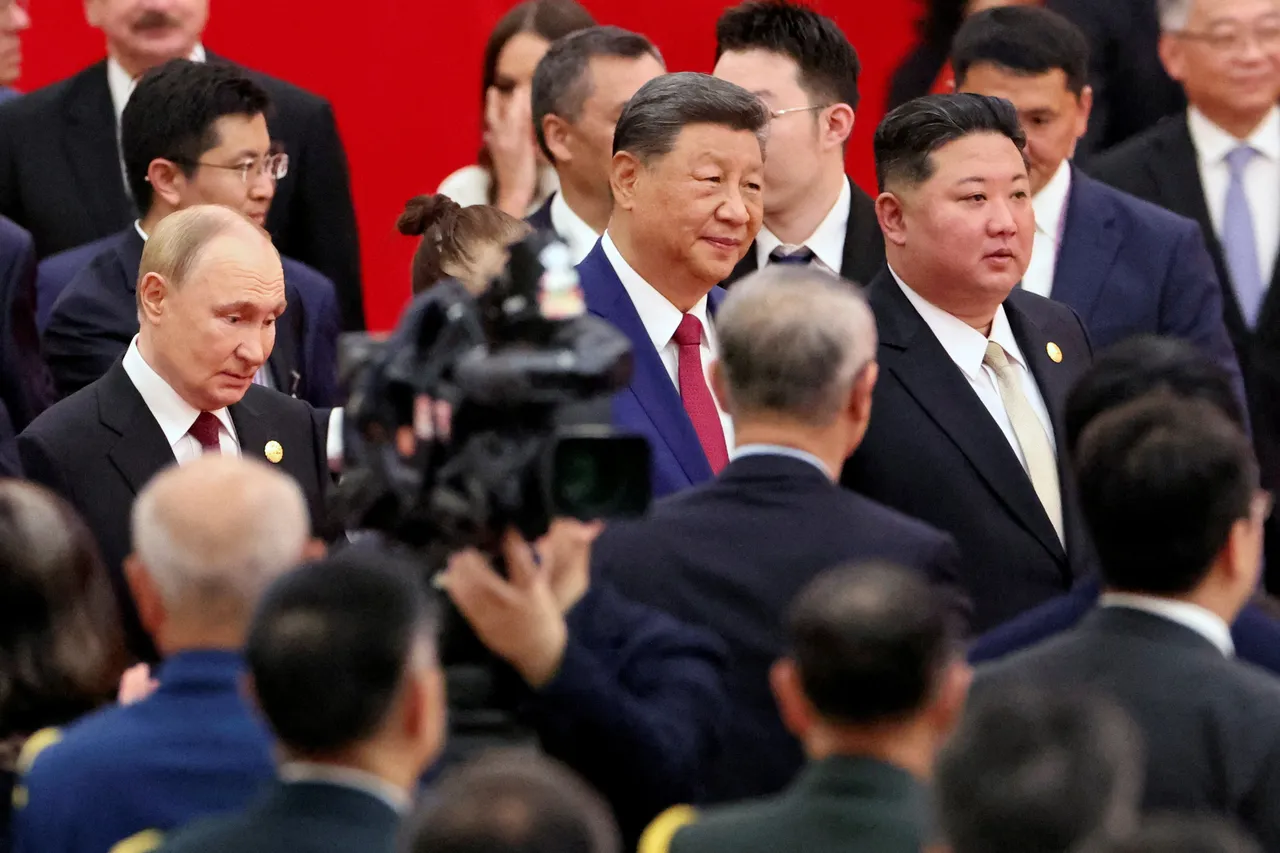 普丁、习近平、金正恩3人同台受到国际瞩目。路透社