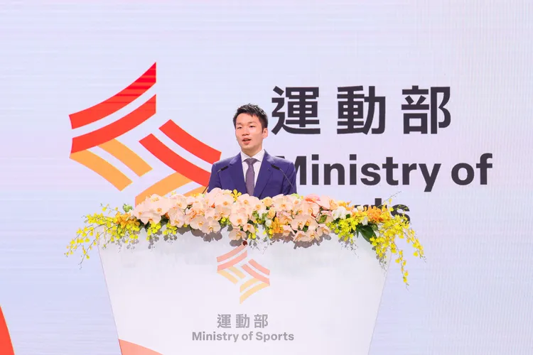 運動部掛牌，首任部長李洋上任。運動部提供