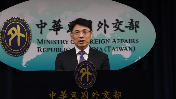 外交部發言人蕭光偉。記者葉家瑋攝