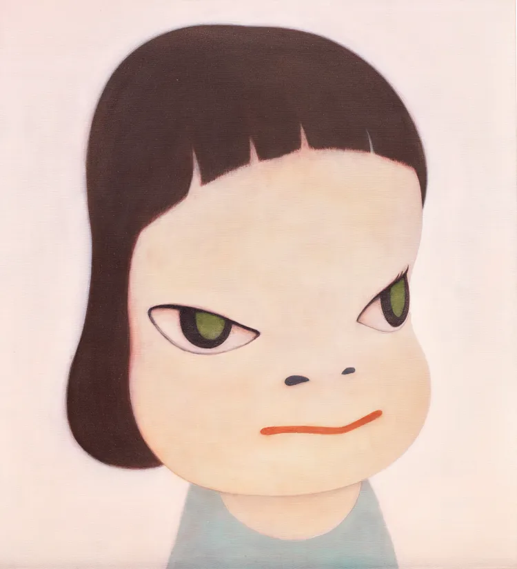 奈良美智《粉紅》，2000年作，壓克力畫布，160 x 145公分，估價6000萬至8000萬港元。