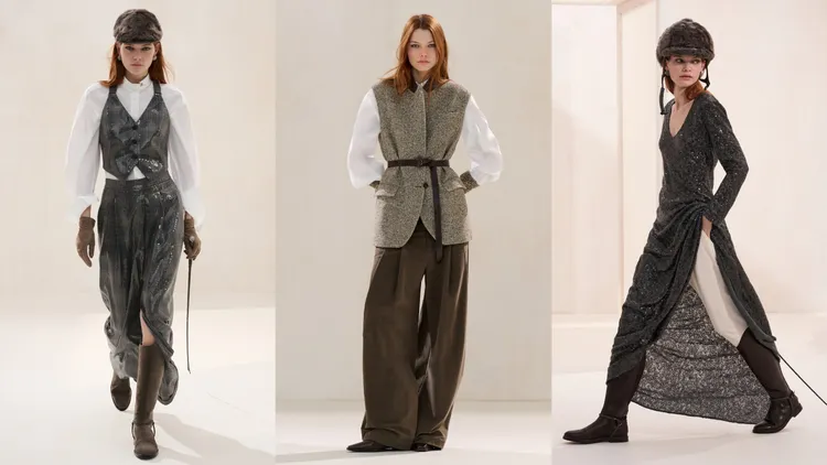 Brunello Cucinelli秋冬女裝系列以馬術為靈感。品牌提供