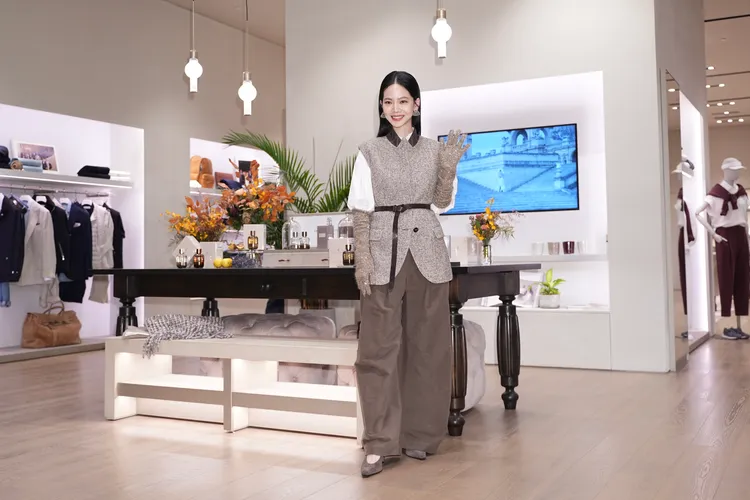 曾之喬笑說產後減重秘訣是忙著做家事、顧小孩。彭欣偉攝