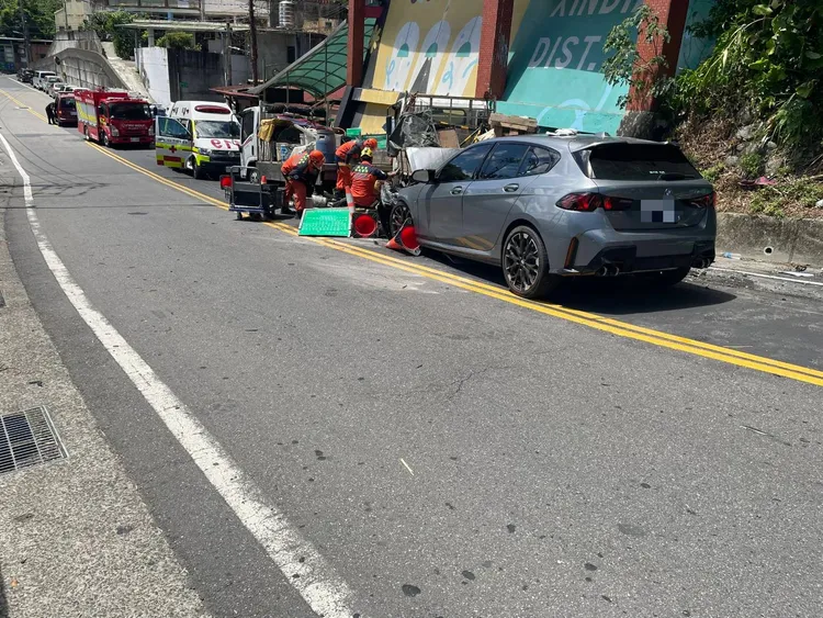 現場畫面曝光。警方提供