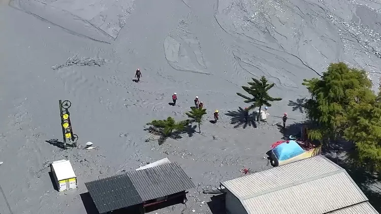 災區現況。新竹縣消防局提供