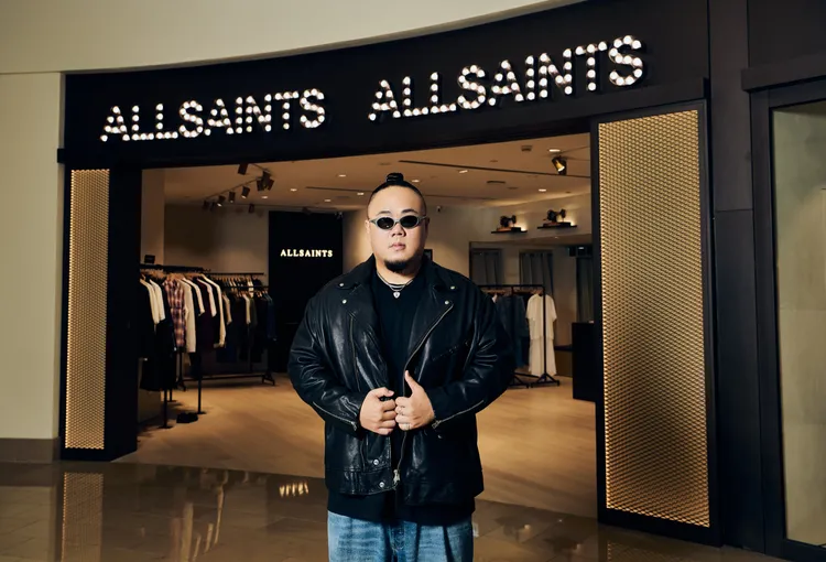 大淵出席ALLSAINTS新店開幕活動。品牌提供