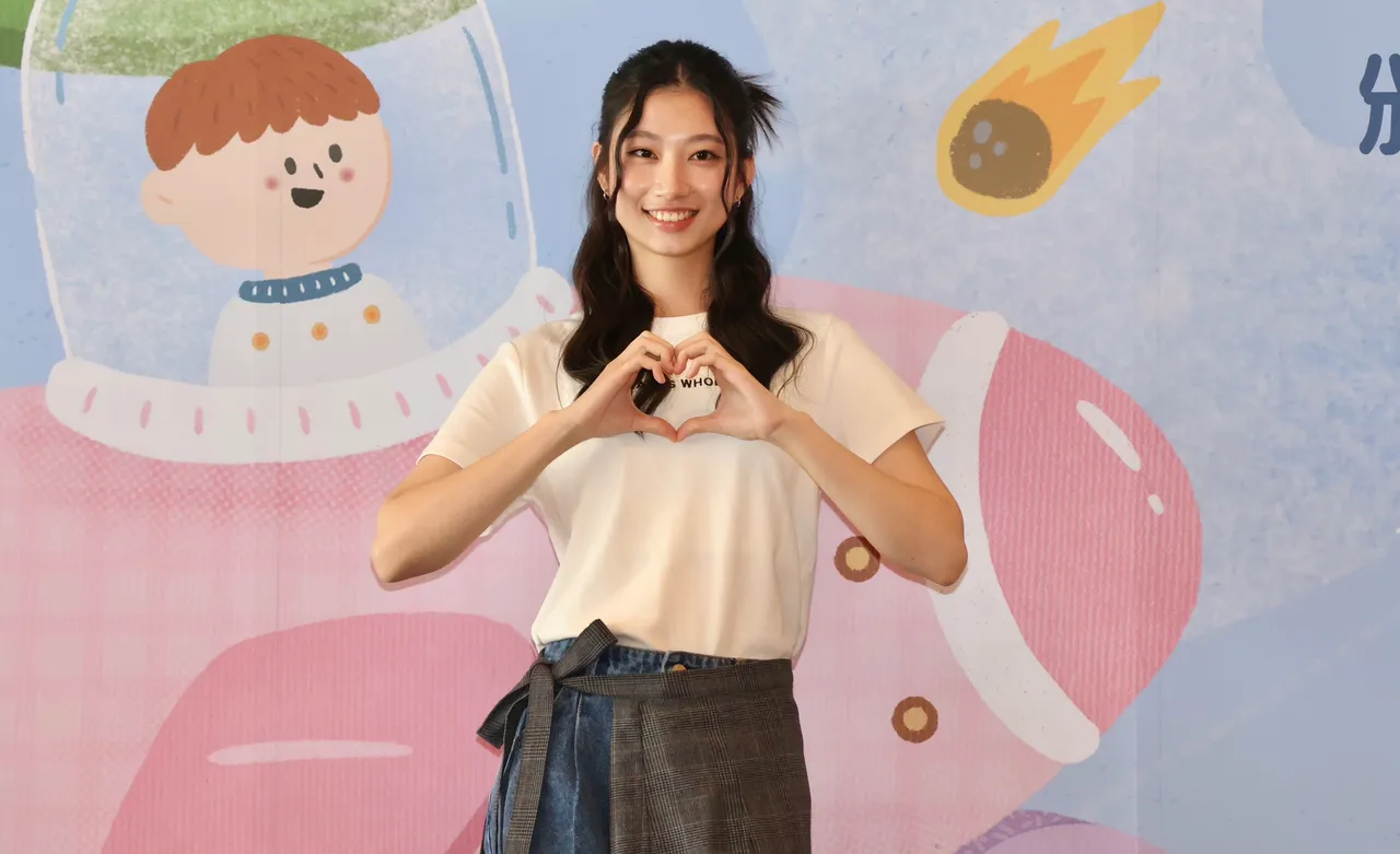 顾颖今为公益活动站台。庄宗达摄
