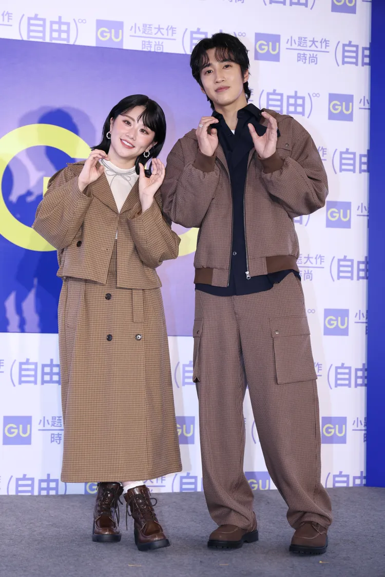 焦凡凡（左）、婁峻碩（右）首度同台出席時尚活動。彭欣偉攝