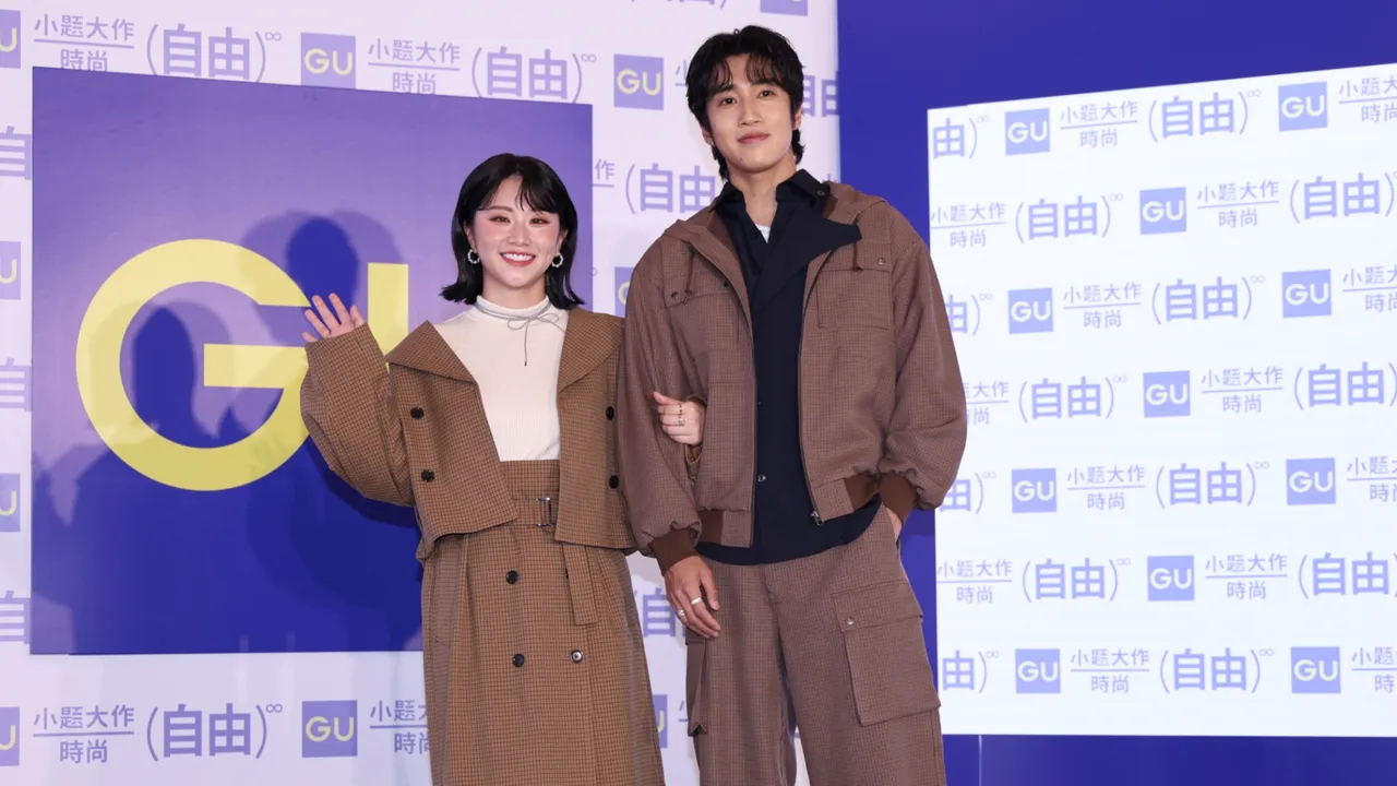 焦凡凡(左)、婁峻碩(右)首度同台出席時尚活動。彭欣偉攝