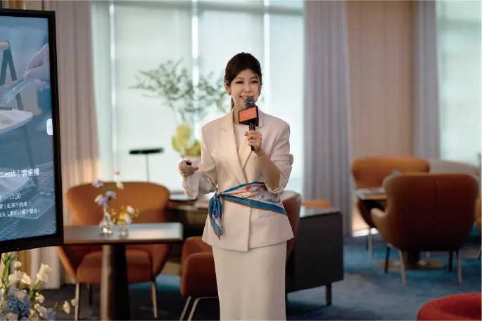 THE AMNIS然一酒店總經理賈璧羽分享台灣首家The Luxury Collection的獨特魅力。然一酒店提供