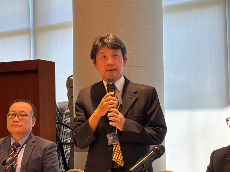 漢磊暨嘉晶董事長徐建華。呂承哲攝