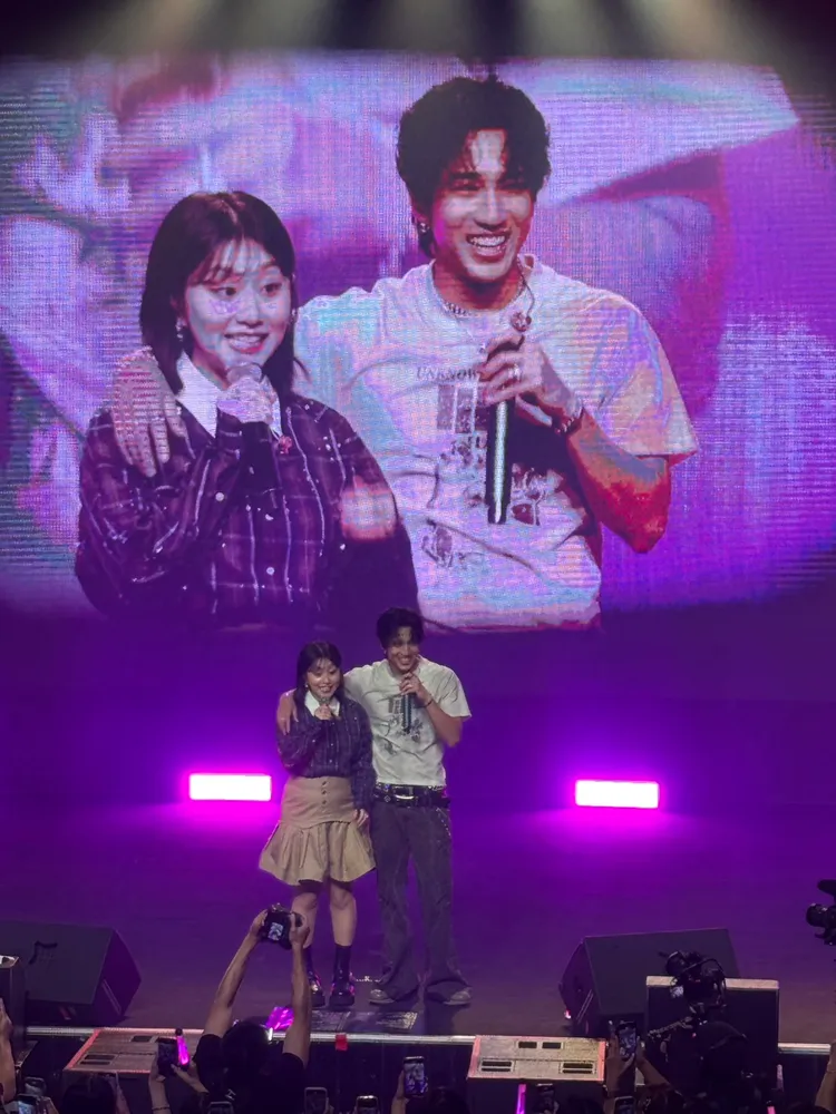 婁峻碩（右）與焦凡凡首度婚後合體就宣布懷孕喜訊。王郁惠攝