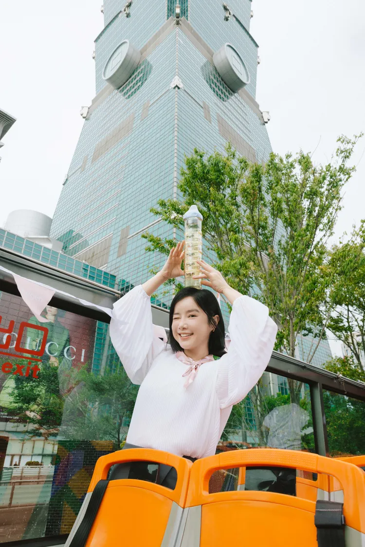 李佳穎為了兒子很「惜命」。品牌提供