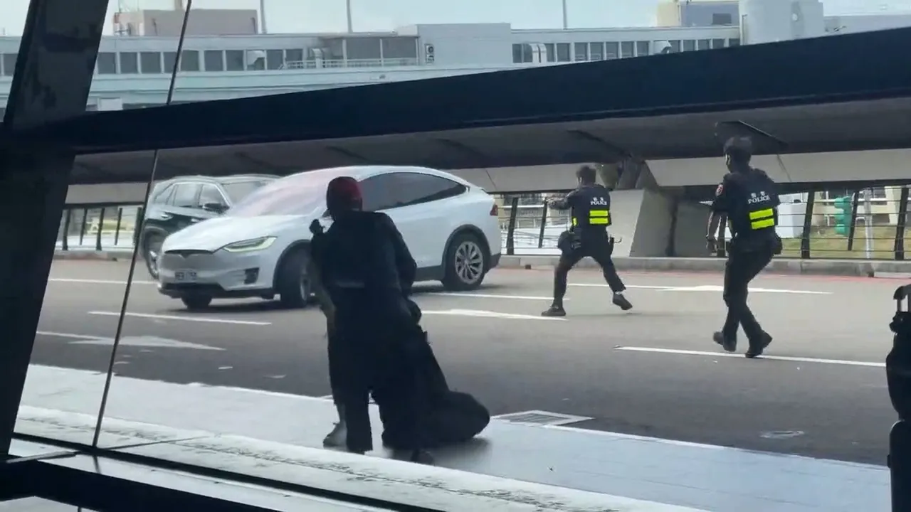 雙警朝特斯拉開槍。翻攝畫面