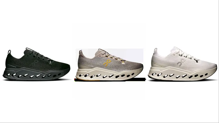 On昂跑Cloudsurfer Max寬楦緩震跑鞋，各6280元。品牌提供