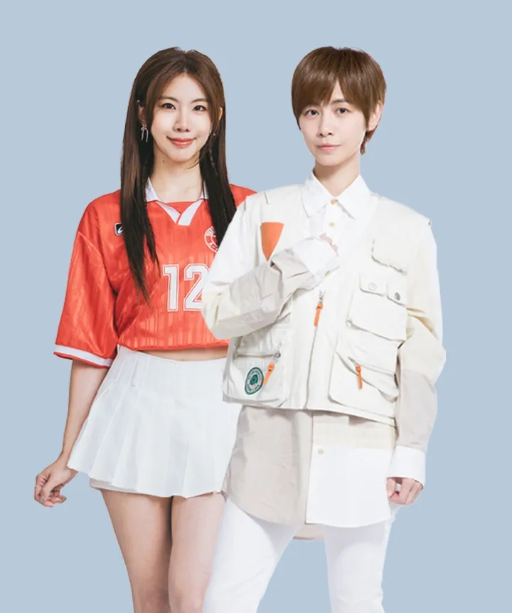 魏嘉瑩（右）、小V。中山堂廣場音樂節提供