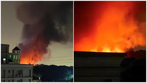 林口传爆炸声!纸工厂大火黑烟密布 警消:这5区快关窗