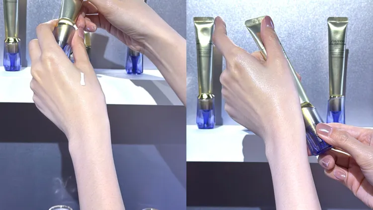 資生堂全新激抗痕亮采緊緻抗皺精華乳A+，20ml／4100元。張家玲攝