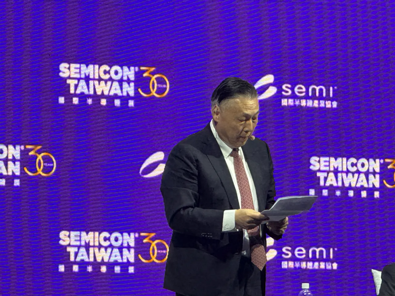SEMI 全球董事会主席吴田玉。吕承哲摄