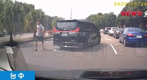 台中行車糾紛竟「剪車」攔停 Lexus駕駛慘了!涉3違規+2刑事罪責