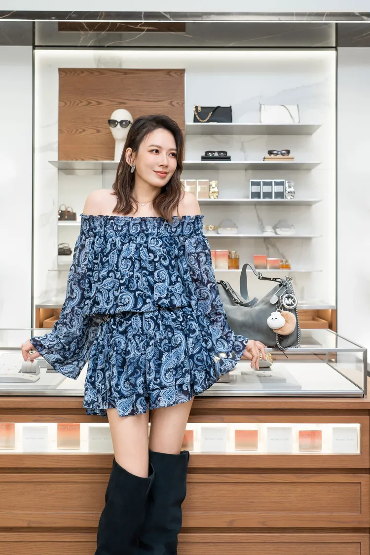Melody今日擔任MICHAEL KORS台北101旗艦店開幕嘉賓。品牌提供