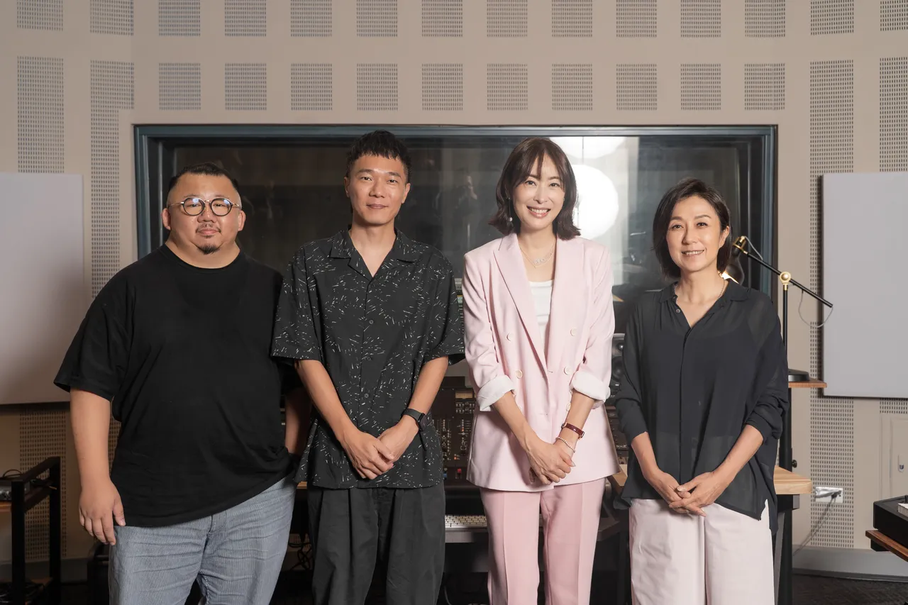 知名录音师钱炜安、跨年烟火音乐计划总制作人卢律铭、台北101董事长贾永婕与北流董事长黄韵玲携手合作。北流提供