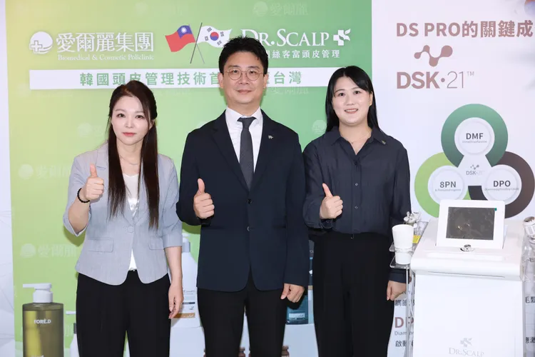 Dr.Scalp韓國總部技術顧問與醫師團隊親赴台灣。彭欣偉攝
