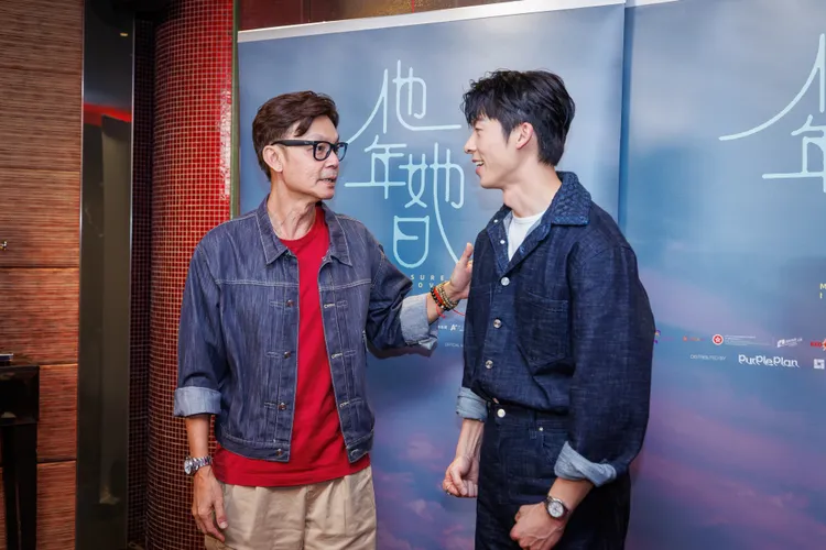 許光漢（右）與李國煌碰面。甲上提供