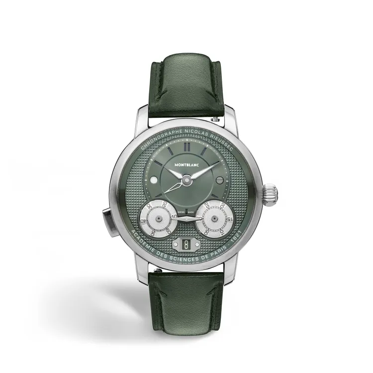 MONTBLANC明星傳承系列Nicolas Rieussec計時腕錶，28萬300元。品牌提供