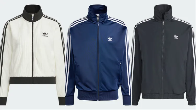adidas Originals TRACKSUIT JACKETS黑白針織款（左起）3890元、深藍色款2890元、黑色款3090元。品牌提供