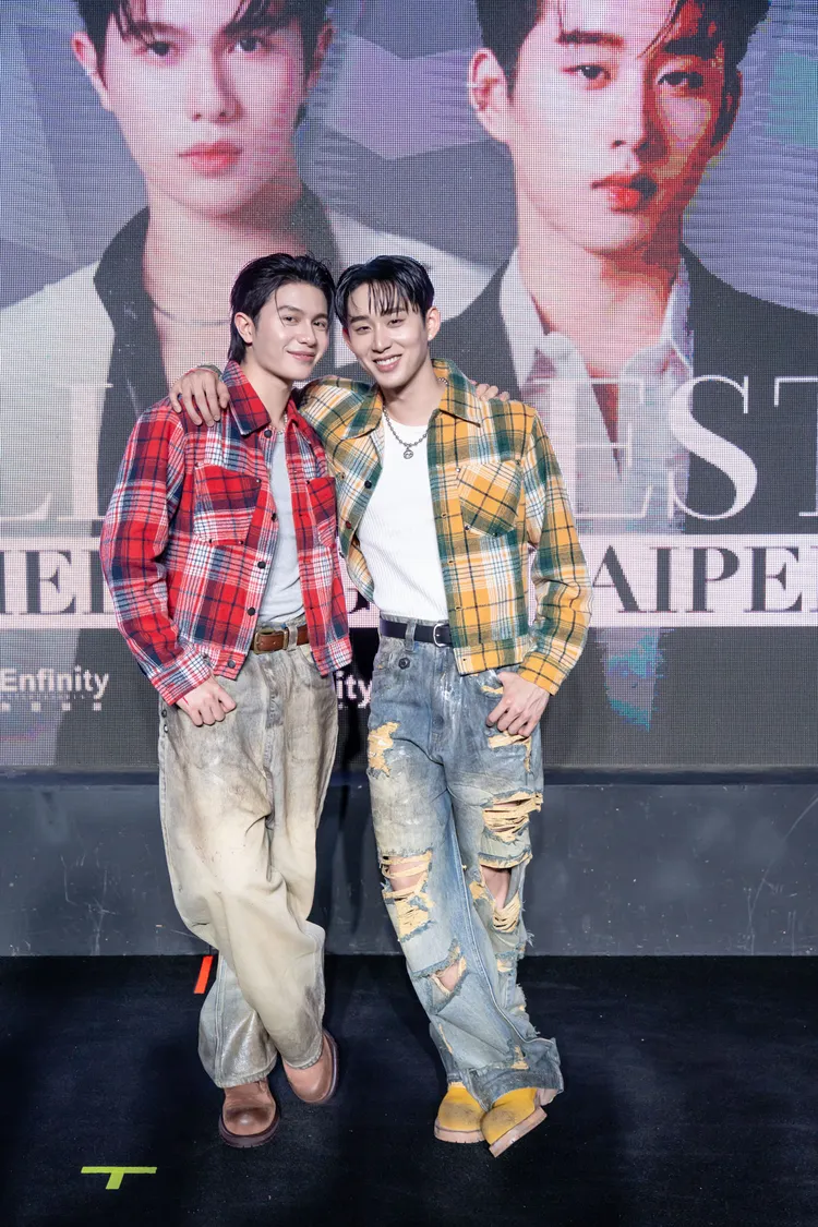 Est（右）曾是游泳國手，表示William或媽媽掉入水中，2個都會救。無限娛樂提供