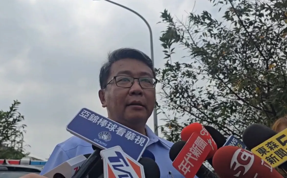 清水警分局侦查队长游启明说明案情。民众提供