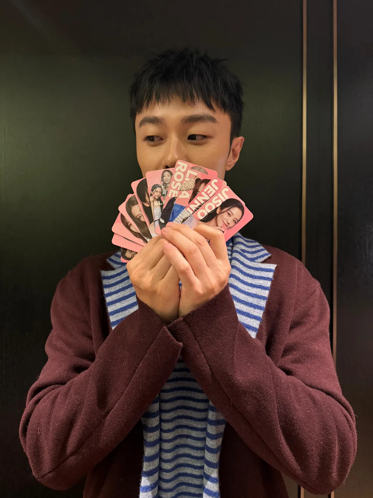 施柏宇喜收BLACKPINK 应援礼。施柏宇工作室提供