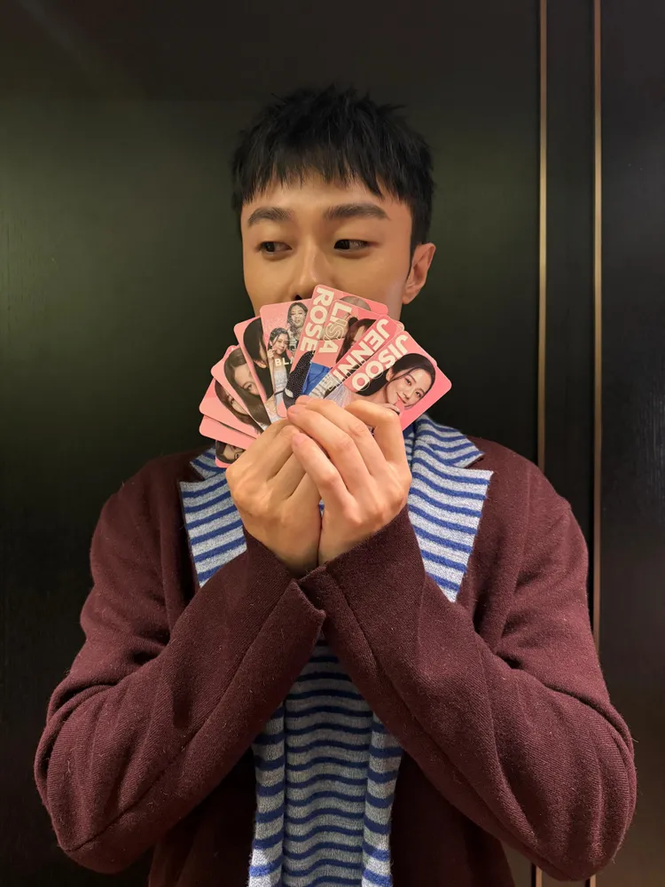 施柏宇喜收BLACKPINK 應援禮。施柏宇工作室提供