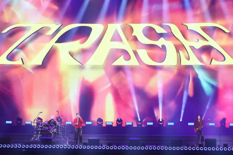 「TRASH」昨在台北小巨蛋演出。彭欣偉攝