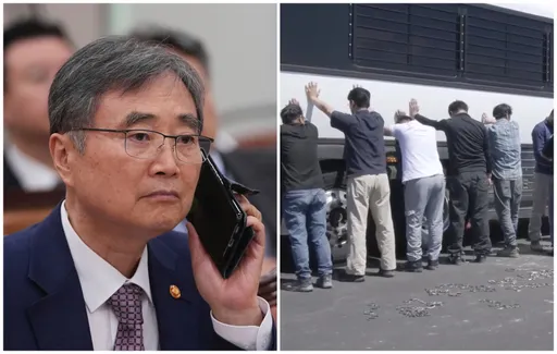 南韓300多名非法工人在美被逮 外交部長出馬將包機接回