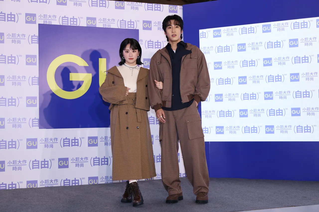 焦凡凡(左)、娄峻硕(右)升格新手爸妈。彭欣伟摄