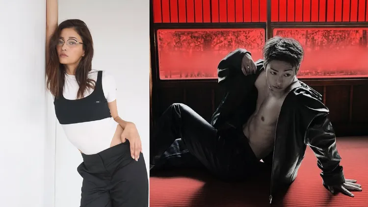 黑木梅紗（左）收服小14歲的格鬥家三浦孝太。翻攝黑木梅紗IG、三浦孝太IG