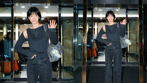 朴信惠俏背香奈兒抵台 澎潤少女肌亮到發光