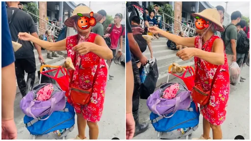人間菩薩!光復車站阿嬤發粽子沒人拿 網友:別辜負她的愛心