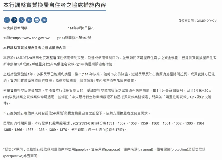 央行8號發文內容