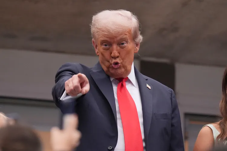 川普對噓聲不以為意。美聯社