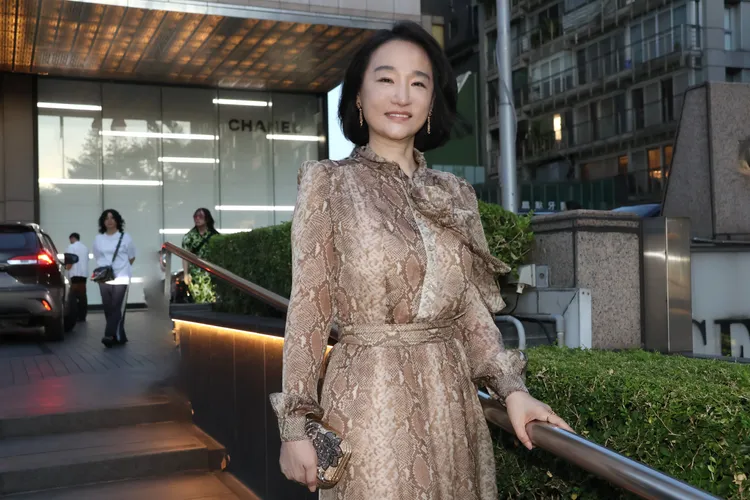 單雅文優雅現身晚宴。陳建岐攝