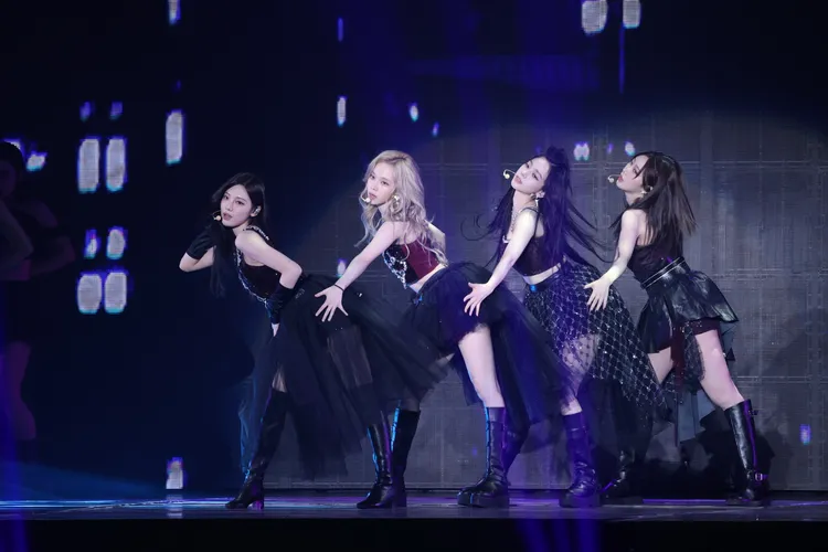 韓國女團aespa去年8月於林口體育館演出，創下2.7萬人次／1.48億元。攝影中心攝