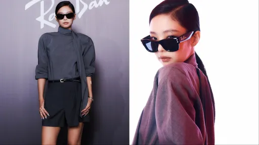 時尚女王換新寵!Jennie轉投Ray-Ban懷抱 大方框墨鏡襯小臉