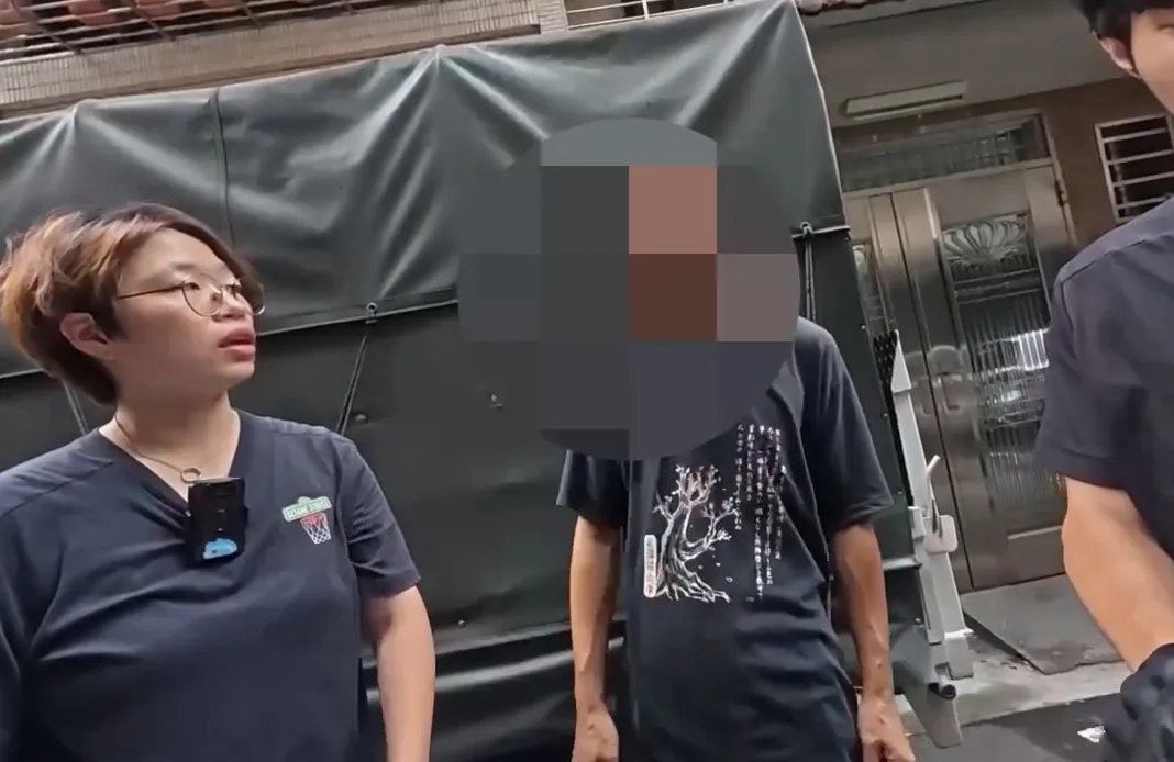 周男在虎林街一带落网。警方提供
