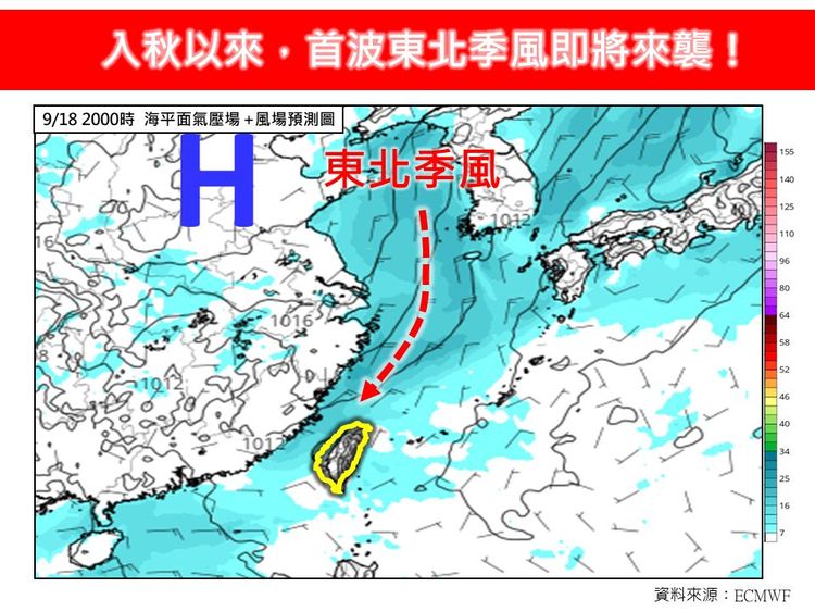 入秋「首波東北季風」要來了！這天降溫　濕涼區曝光