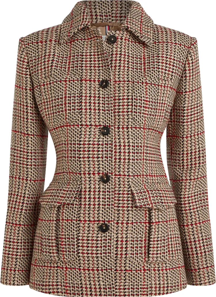 TOMMY HILFIGER季節織紋外套女士外套，1萬6800元。品牌提供