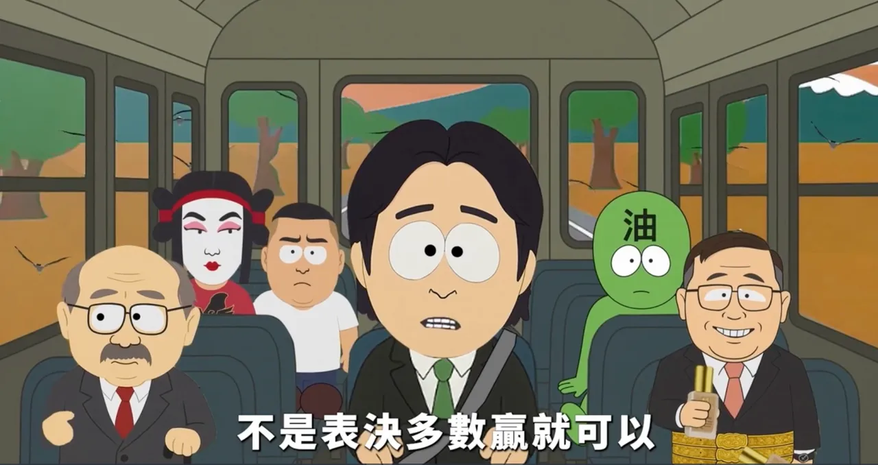 国民党于重启核三公投前,发布《莱尔校长》动画广告宣传。国民党提供